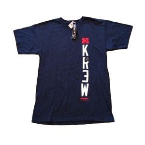 Krew KR3W Tillys Skate T-Shirt Mens Medium Navy Blue / Multicolor Skateboard Tee